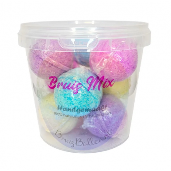 Cadeaupakket emmertje 9 bruisballen